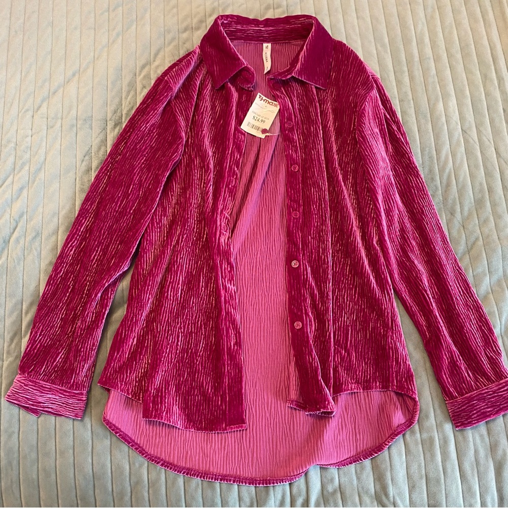 NWT Pink Shacket